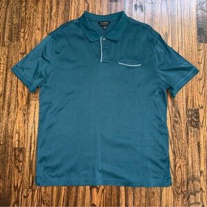 Banana Republic Luxury Performance Polo Shirt Green Size Large